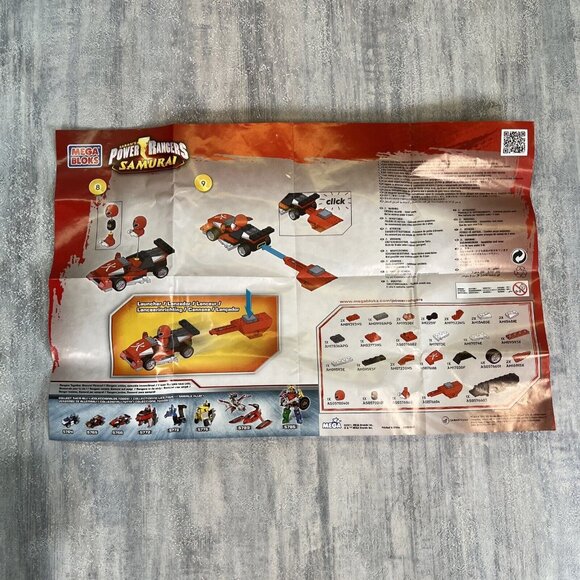 Mega Bloks Power Rangers DEKER POCKET RACER set 5765 Super Samurai 2011 - Picture 3 of 8